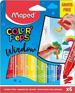 Maped Flamastry do szyb Colorpeps Window 5 kolorów MAPED 1