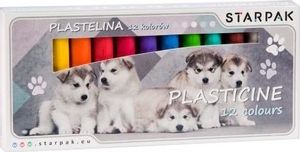 Starpak Plastelina 12 kolorów Cuties psy 1