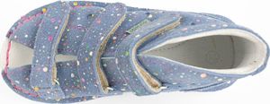 Danielki Obuwie dziewczęce Danielki T125L profilaktyczne niebieski kropki 32 7