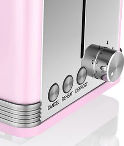 Toster Swan RETRO ST19010PN (810 W; kolor różowy) 3