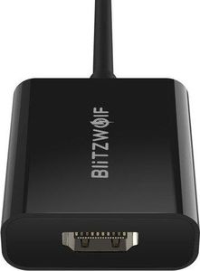 Adapter USB Blitzwolf USB-C HDMI, 0.15m, Czarny (BW-TH2) 1