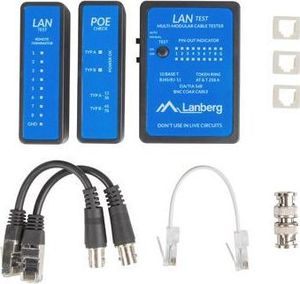 Lanberg Tester kabli POE / RJ-45 / RJ-11 / Coaxial (NT-0404) 3
