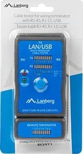 Lanberg Tester kabli RJ45 / RJ11 / USB (NT-0403) 1