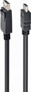 Kabel Gembird DisplayPort - HDMI 1m czarny (CC-DP-HDMI-1M) 1