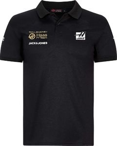 Haas F1 Team Koszulka męska Logo polo Rich Energy czarna r. XL 1