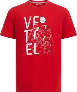 Scuderia Ferrari F1 Team Koszulka chłopięca czerwona Vettel Fan r. 164 cm 1