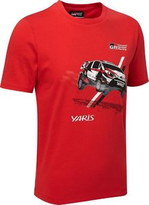 Toyota Gazoo Racing Koszulka chłopięca Car czerwona czerwona r. S 1