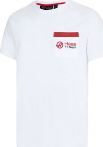 Haas F1 Team Koszulka męska Pocket Fan Wear biała r. S 1