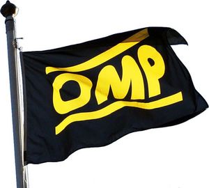OMP Racing Flaga czarno-żółta 1