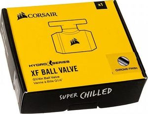 Corsair Zawór kulowy Hydro X Series XF G1/4 Chromowany (CX-9055020-WW) 4