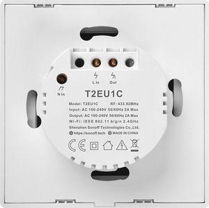 Sonoff Dotykowy włącznik T2 EU TX (1-kanałowy) 4