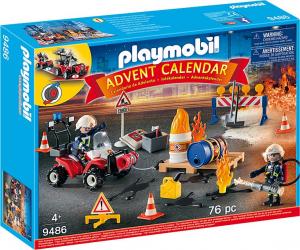 Kalendarz adwentowy Playmobil Akcja straży pożarnej na placu budowy 9486 1