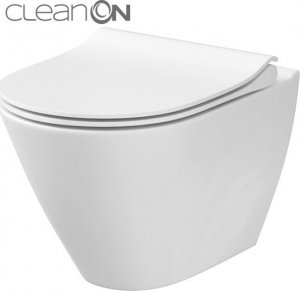Miska WC Cersanit City Oval Clean On z deską wolnoopadającą (K701-104) 1