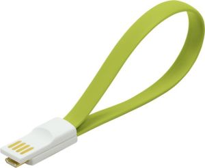 Kabel USB LogiLink do Micro-USB z magnesem Zielony (CU0086) 1