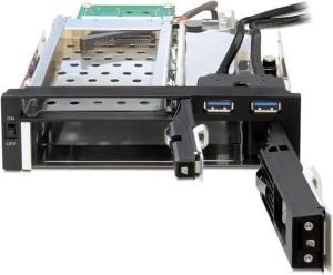 Kieszeń Delock 5.25″ do dysków HDD 1 x 2.5″ + 1 x 3.5″ SATA + 2 x port USB 3.0 (47209) 3