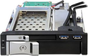 Kieszeń Delock 5.25″ do dysków HDD 1 x 2.5″ + 1 x 3.5″ SATA + 2 x port USB 3.0 (47209) 5