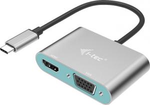 Stacja/replikator I-TEC USB-C - HDMI - VGA Srebrny  (C31VGAHDMIADA) 1