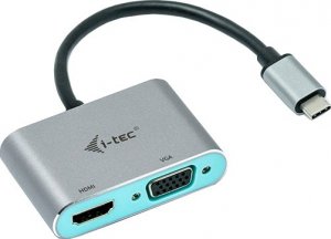Stacja/replikator I-TEC USB-C - HDMI - VGA Srebrny  (C31VGAHDMIADA) 2