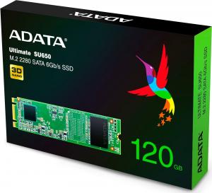 Dysk SSD ADATA Ultimate SU650 120GB M.2 2280 SATA III (ASU650NS38-120GT-C) 2