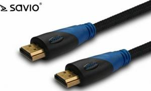 Kabel Savio HDMI - HDMI 1.5m czarny (SAVIO CL-02Z) 1