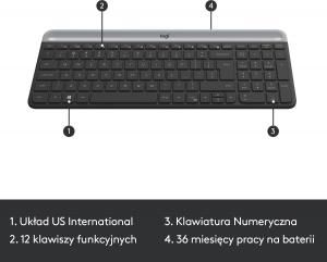 Klawiatura + mysz Logitech MK470 Slim (920-009204) 6