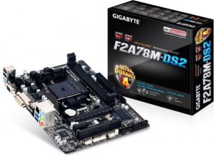 Płyta główna Gigabyte GA-F2A78M-DS2, A78, DualDDR3-2133, SATA3, RAID, DVI, mATX (GA-F2A78M-DS2) 1