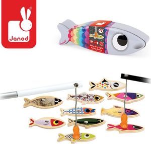 Janod Zestaw do łowienia magnetyczny drewniany 10 rybek Sardynka 3