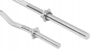 Gorilla Sports Gorilla Sports zestaw gryfów gwintowanych prosty 170cm łamany 120cm 2