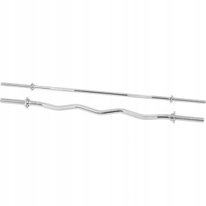 Gorilla Sports Gorilla Sports zestaw gryfów gwintowanych prosty 170cm łamany 120cm 5