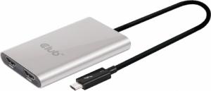 Adapter USB Club 3D Adap C3D Thunderbolt3 -> HDMI2.0 2Monitore 4K60Hz 1