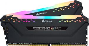 Pamięć Corsair Vengeance RGB PRO TUF Gaming Edition, DDR4, 16 GB, 3000MHz, CL15 (CMW16GX4M2C3000C15-TUF) 1