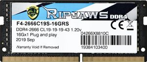 Pamięć do laptopa G.Skill Ripjaws, SODIMM, DDR4, 16 GB, 2666 MHz, CL19 (F4-2666C19S-16GRS) 2