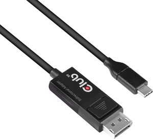 Kabel USB Club 3D USB-C - DisplayPort 1.8 m Czarny (CAC-1557) 1