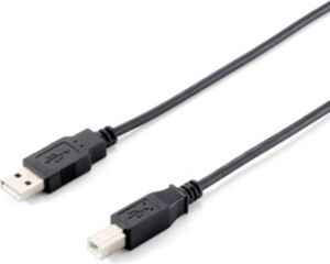 Kabel USB Equip USB-A - USB-B 1.8 m Czarny (128860) 1