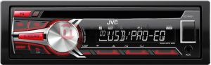 Radio samochodowe JVC KD-R451 CZERWONE 1