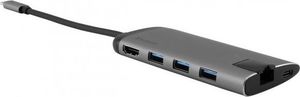 Stacja/replikator Verbatim Koncentrator wieloportowy USB-C (49142) 1