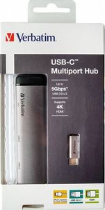 Stacja/replikator Verbatim Multi Port USB-C (49140) 2