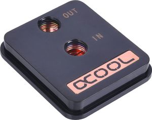 Chłodzenie wodne Alphacool AlphaCool spare part NexXxoS XP3 cover - Brass Black chrome 1