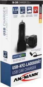 Ładowarka Ansmann In-Car-Charger 231 Adapter + kabel 2x USB-A 2.4 A  (1000-0022) 5