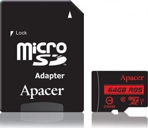 Karta Apacer Secure Digital MicroSDXC 64 GB Class 10 UHS-I/U1  (AP64GMCSX10U5-R) 1