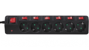 Listwa zasilająca LogiLink LPS 6 gniazd 1.5 m czarna (LPS233) 2