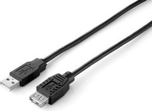 Kabel USB Equip USB-A - USB-A 5 m Czarny (128852) 1