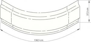 Obudowa brodzika Deante Deep półokrągła 80cm  (KTD_042O) 2