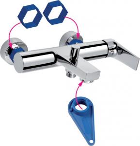 Deante klucz do aeratorów M24/28, osłonki do nakrętek (ABA_000X) 2