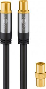 Goobay goobay TV antenna cable 135dB black 2m -4x shielded 1