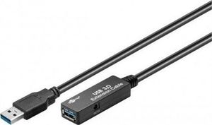 Kabel USB Goobay USB-A - USB-A 5 m Czarny (95727) 1
