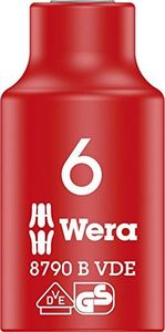Wera Wera Cyclops socket wrench bit 6x46 - 8790 B VDE, insulated, with 3/8 "drive 1