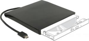 Kieszeń Delock na napędy 5.25″ Slim SATA 12,7 mm do USB Type-C (42601) 1
