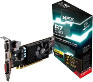 Karta graficzna XFX R7 240 Core Edition 1GB DDR3 (128 bit) LowProfile, HDMI, DVI, VGA (R7-240A-ZLJ2) 1