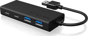 HUB USB Icy Box 2x USB-C  + 2x USB-A 3.0 (IB-HUB1426-U3) 3